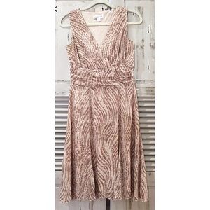 Coldwater Creek P8 Faux Wrap Sleeveless Dress